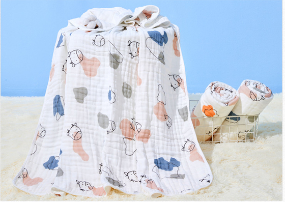 Strati a 53 pollici Gauze Fabric Children Cover Blanket del motivo a stelle 6