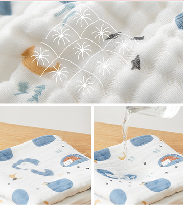 Stampa morbida modale del fumetto dell'antibatterico 100% Gauze Fabric Baby Clothing Material