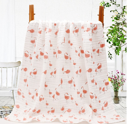 Strato Gauze Fabric High Hygroscopicity del cotone 6 del modello di fiore delle piante 40S