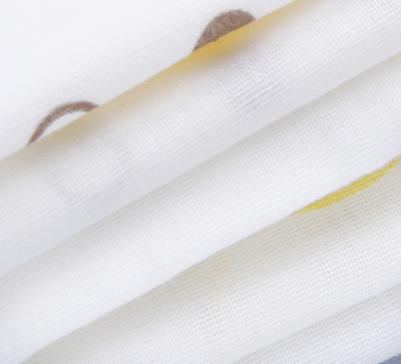 Due strati del doppio Gauze Material Bamboo Swaddle Blanket di 40S 125GSM