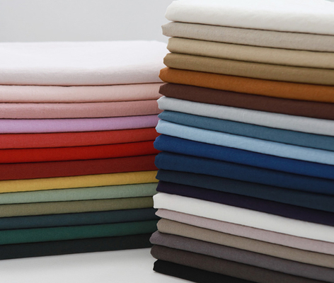 Solido d'imitazione di solidità dell'abbigliamento casual 40sX40s 185GSM del tessuto della camicia di cotone di Tencel l'alto ha tinto