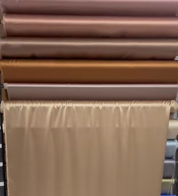 Imitazione satinata a doppio lato seta 97% poliestere 3% spandex satinato poliestere 190gm abiti da sera camicie e sciarpe