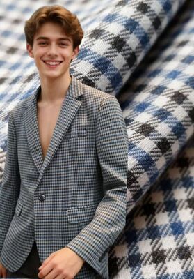 27%Rayon 70%Polyester 3%Spandex 260gm Controllo Tissu a texture liscia resistente alle rughe e durevole