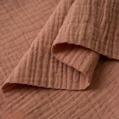Tessuto doppia garza di cotone 100% 130 g/m²Naturalmente morbido. Delicato sulla pelle delicata. Progettato per un'infanzia sana.