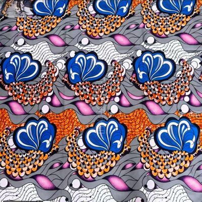 Materiale di stampa in cera africana di cotone 100% premium con colori vivaci e larghezza di 115 cm