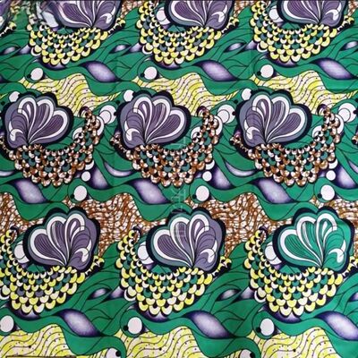 Materiale di stampa in cera africana di cotone 100% premium con colori vivaci e larghezza di 115 cm