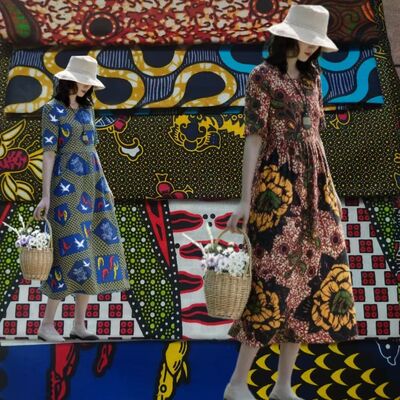 100% Cotone Africano Wax Print Tessuto con Alta Resistenza alle Pieghe e Colori Vivaci per Abiti Ankara e Kitenge