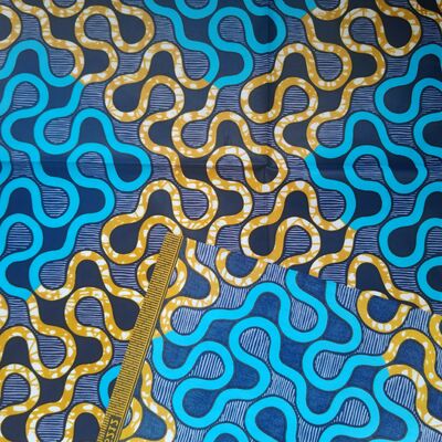 100% Cotone Africano Wax Print Tessuto con Alta Resistenza alle Pieghe e Colori Vivaci per Abiti Ankara e Kitenge
