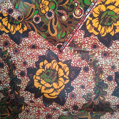 100% Cotone Africano Wax Print Tessuto con Alta Resistenza alle Pieghe e Colori Vivaci per Abiti Ankara e Kitenge