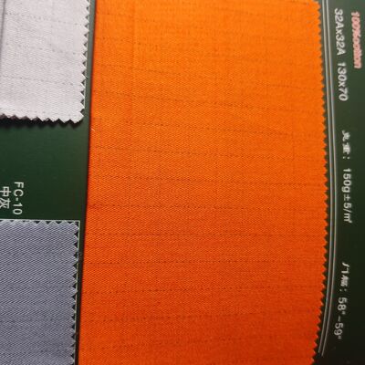 Anti-Static Grid Anti-Tear 150gm Indumenti da lavoro Tessuto CVC Miscela per uniformi professionali