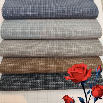 70% Poliestere 27% Rayon 3% Spandex 175gsm Tessuto a Quadri Tinto in Filo per Uniformi