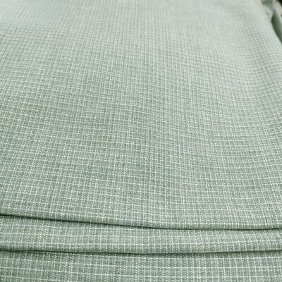 Tessuto da abito TR da 240 g/m² con sottile motivo a quadri - Tessuto per uniforme 85% poliestere 11% rayon 4% spandex