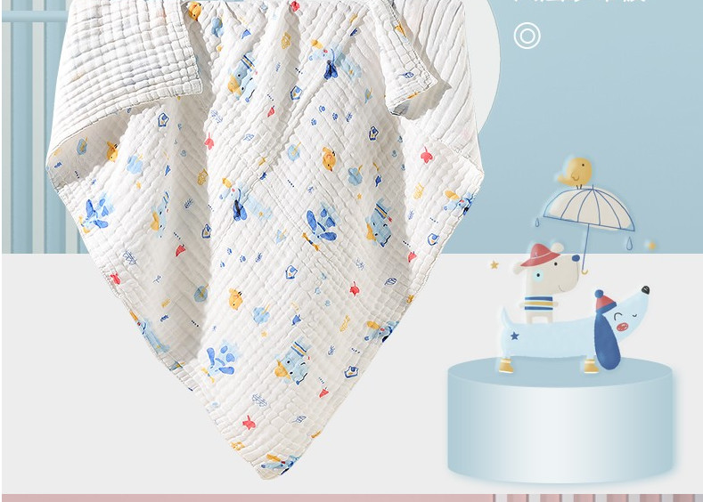 Sostenibile neonato di stampa animale di Gauze Fabric Swaddle Wrap For del cotone organico