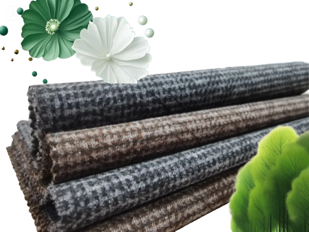400GSM Yarn Dyed Plaid Suit Fabric | 39% Rayon, 56% Polyester, 5% Spandex Business Suit Fabric, Winter Suit Fabric,